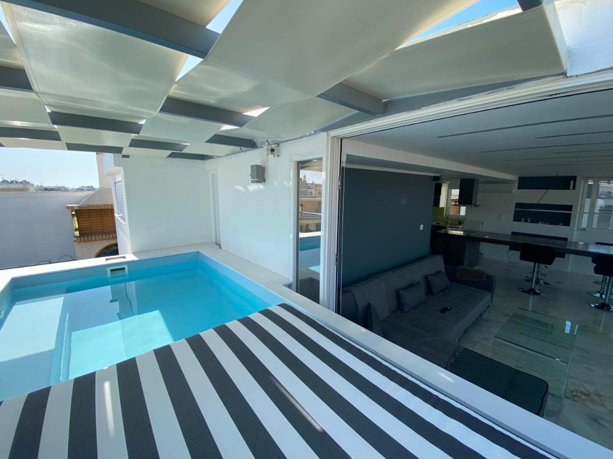 Citycenter Penthouse Mini Private Pool With Hydromassage And Great Town View Ateny Zewnętrze zdjęcie